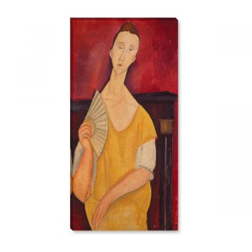 Amedeo Modigliani - Dame mit Fächer 1919