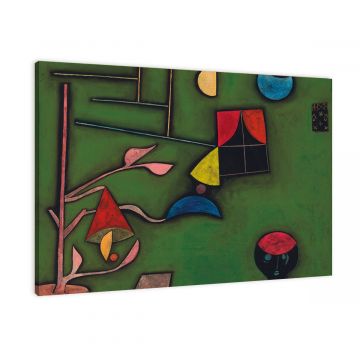 Stillleben mit Pflanzen und Fenster von Paul Klee als Leinwandbild