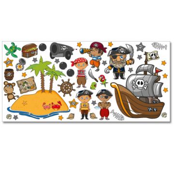 Wandsticker Set XL - Piraten