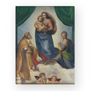 die Sixtinische Madona von Raffael als Leinwandbild zum aufhängen
