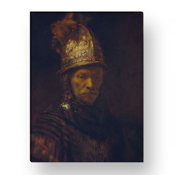 Leinwandbild Rembrandt der Mann mit dem Goldhelm
