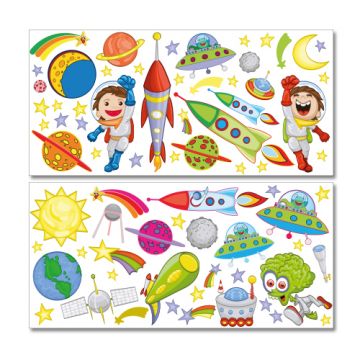 Wandsticker Mega Set - Weltraum und Planeten