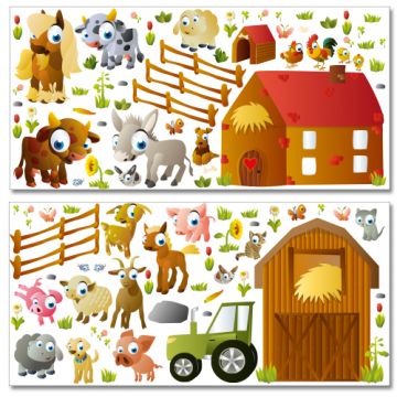 Wandsticker Mega Set - Bauernhof