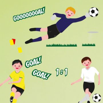 Wandsticker Fußball