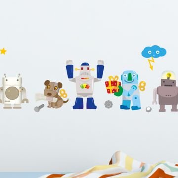 Wandsticker Roboter