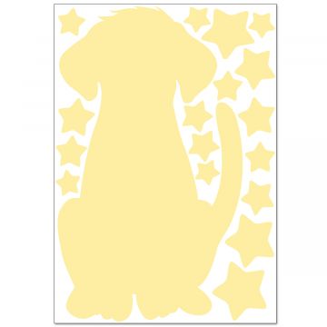Leuchtaufkleber für Lichtschalter - Hunde Set