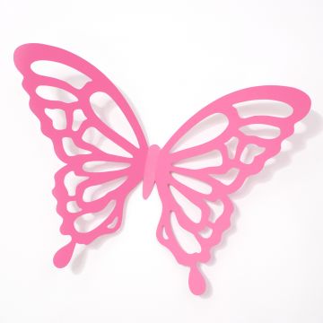 Wandtattoo 3D - Schmetterlinge pink mit Ornamenten / Muster