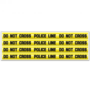 Wandsticker Set „DO NOT CROSS" - Crime Tape