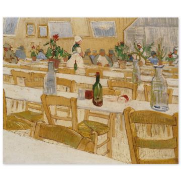 Poster Vincent van Gogh - Innenraum eines Restaurants