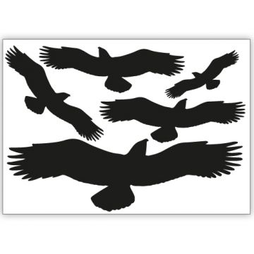 Vogelschutzaufkleber kleines Set
