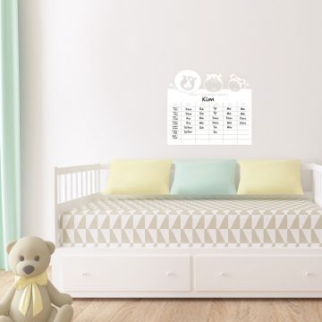 Whiteboard - Stundenplan Safari Tiere