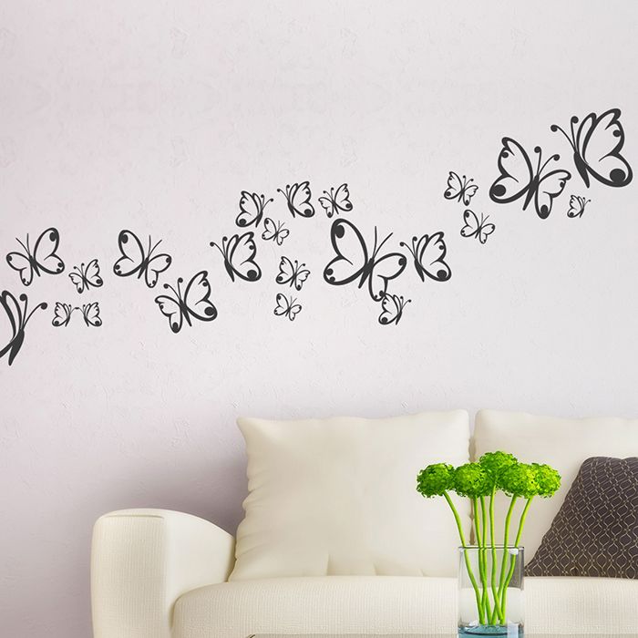 Wandtattoo Schmetterlinge Mega Set