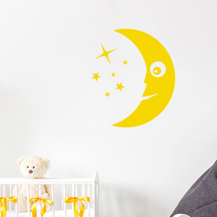 Mond Wandtattoo