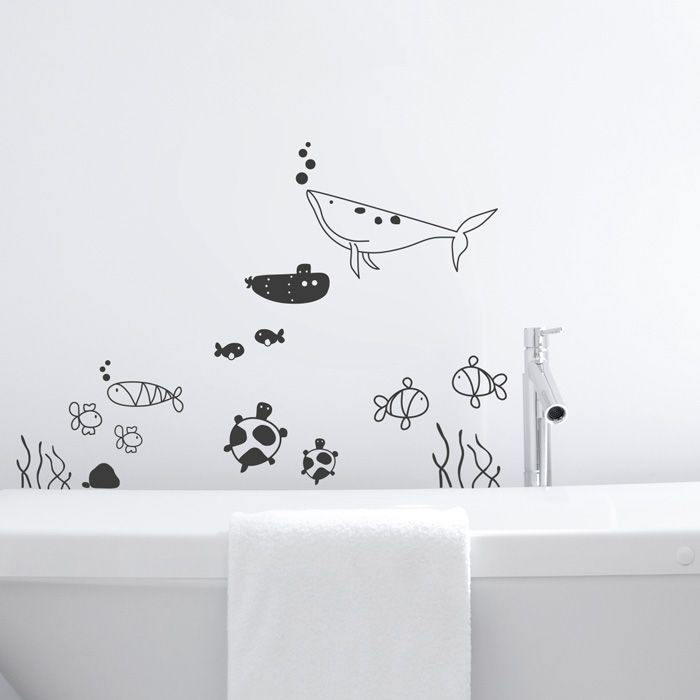 Unterwasserwelt Set Wandtattoo