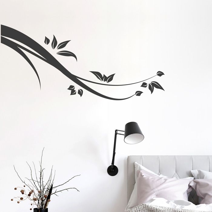 Blumenranke Lena Wandtattoo