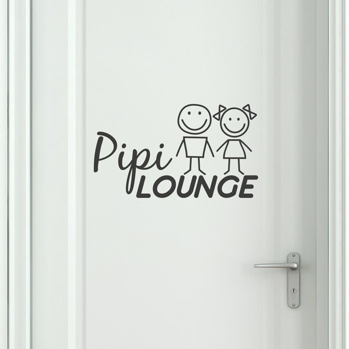 Wandtattoo WC Aufkleber - Pipi Lounge