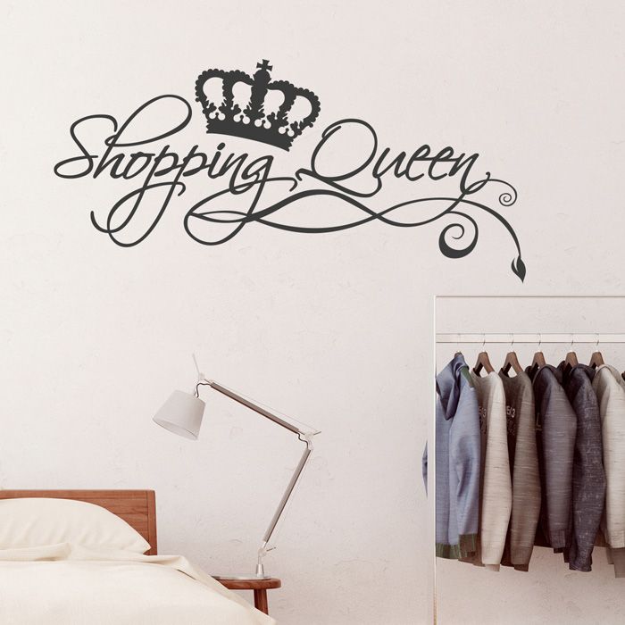 Wandtattoo Spruch - Shopping Queen