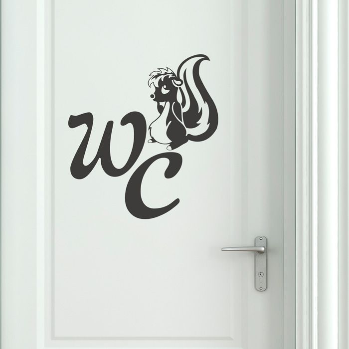 Wandtattoo WC - Stinktier