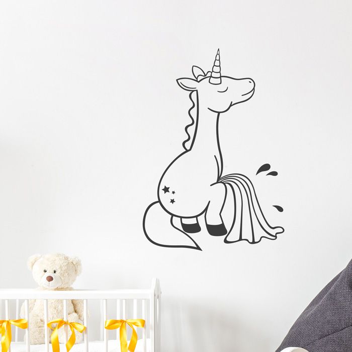 Einhorn Wandtattoo