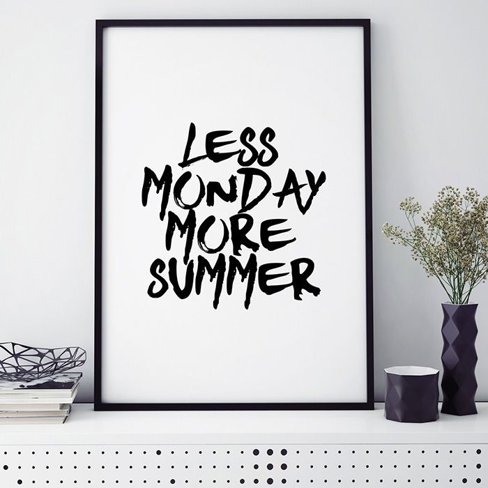 Bild Less monday more summer