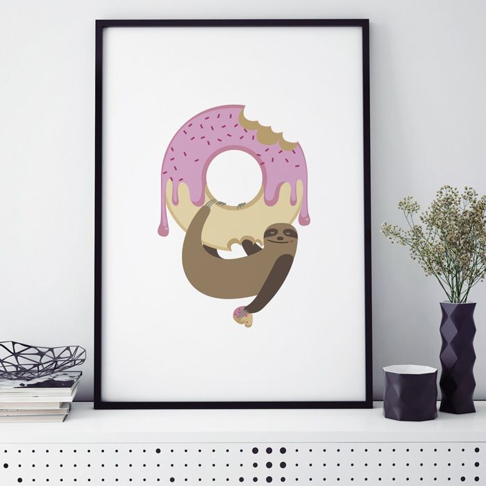 Bild Faultier Donut
