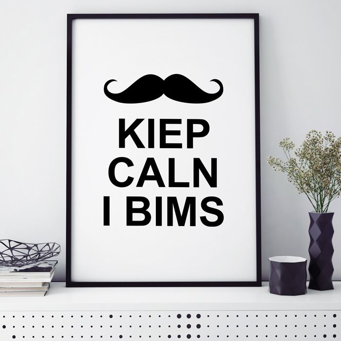 kiep caln i bims poster