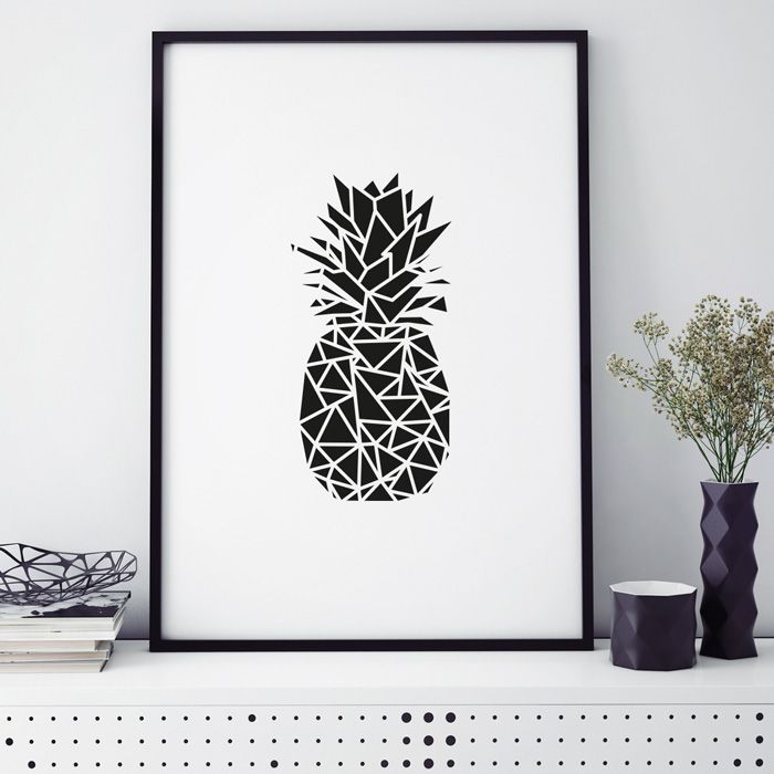 ananas origami poster