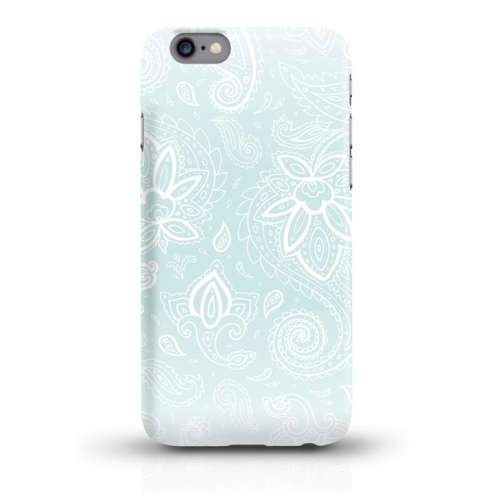 iphone Handycase Blumenmuster blau