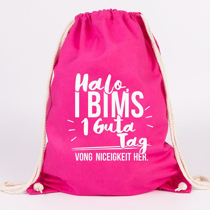 turnbeutel halo i bims 1 guta tag vong niceigkeit her