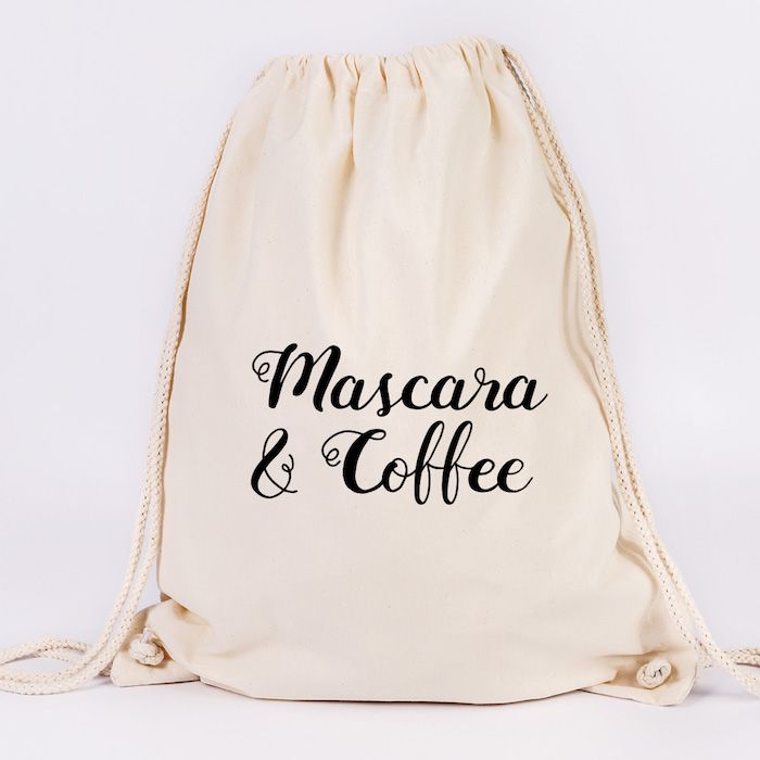 JUNIWORDS Turnbeutel Mascara & Coffee