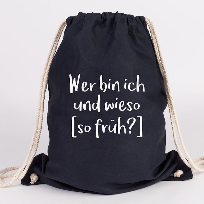 JUNIWORDS Turnbeutel Wer bin ich und wieso [so früh?]