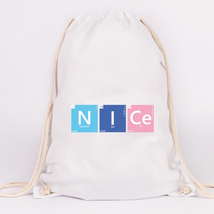JUNIWORDS Turnbeutel Periodensystem Nice