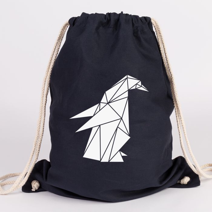Origami Pinguin Turnbeutel