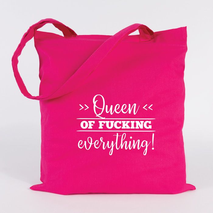 JUNIWORDS Jutebeutel Queen of fucking everything!