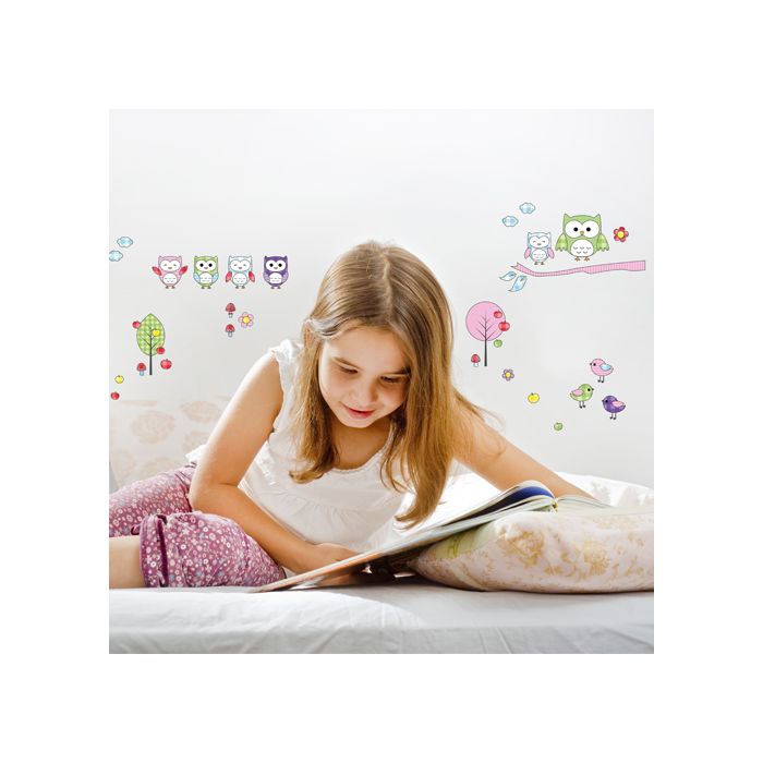 Wandsticker Eulen