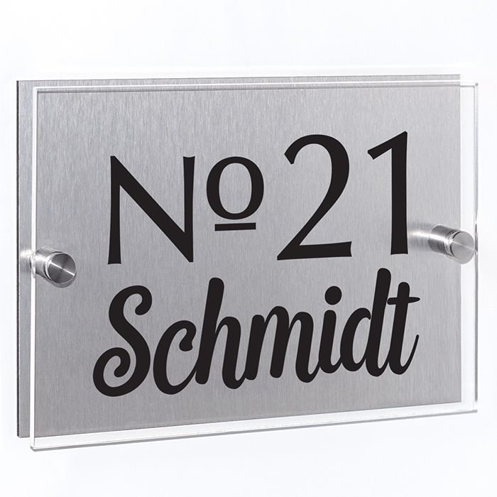 Hausnummernschild Number