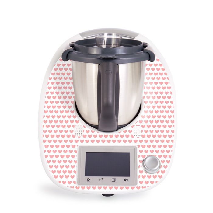 Aufkleber für Vorwerk Thermomix TM5 - Rosa Herzchen
