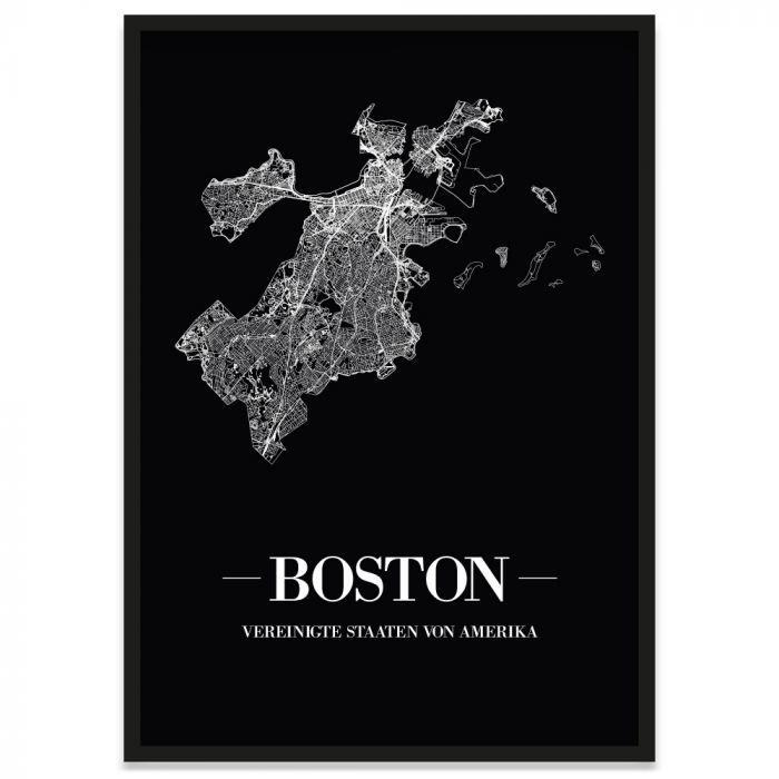 Boston mit Straßenplan