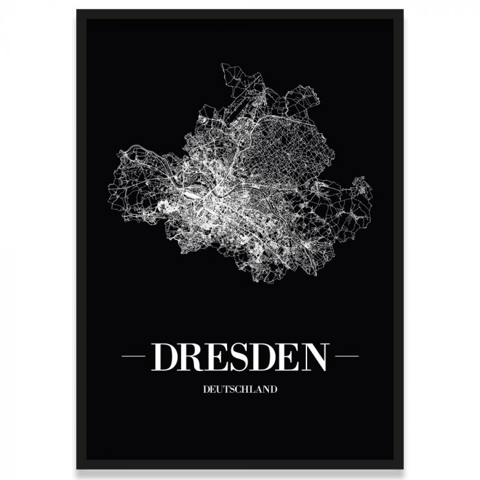 Stadtposter Dresden Bilderrahmen