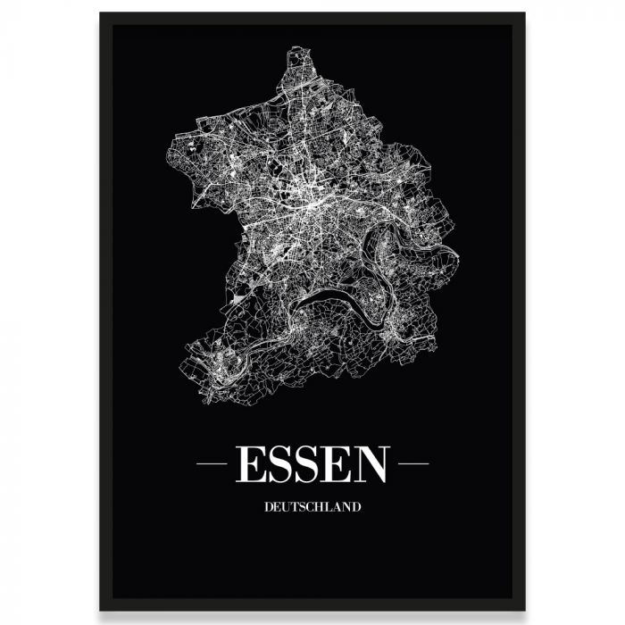 Poster Essen mit Rahmen