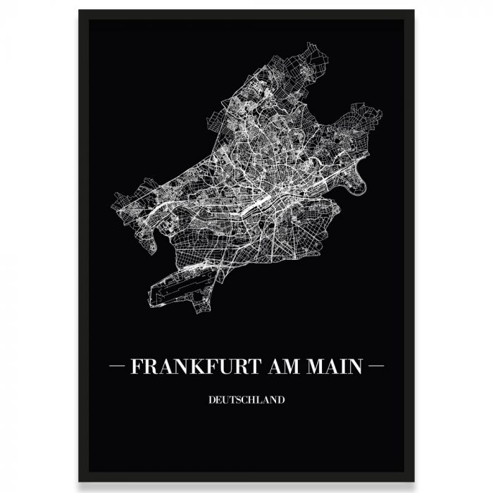 Poster Frankfurt am Main Rahmen