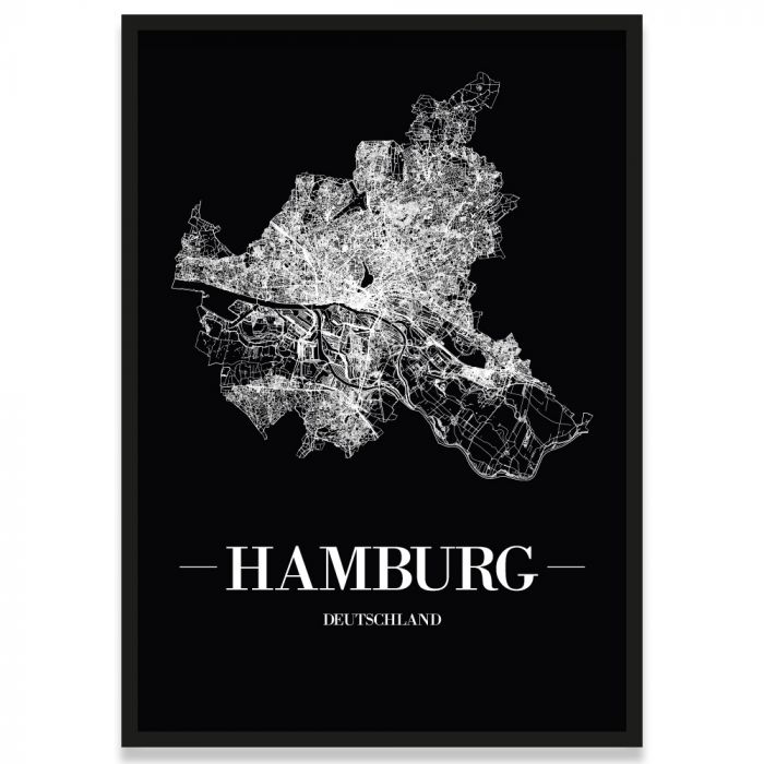 Poster Hamburg Rahmen