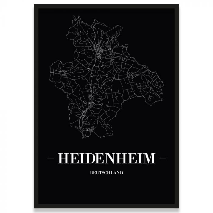 Poster Heidenheim Rahmen