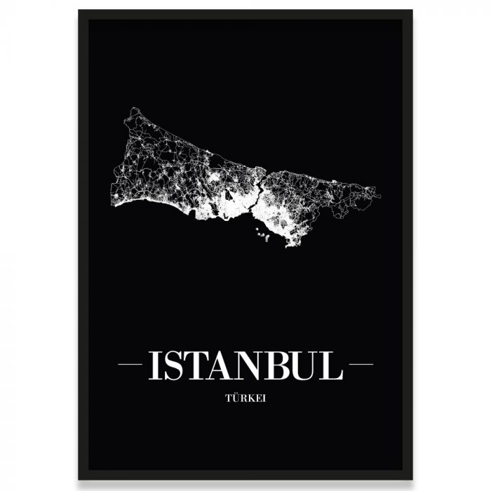 Poster Istanbul Rahmen