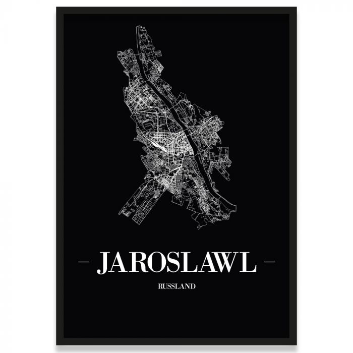 Poster Jaroslawl Straßennetz