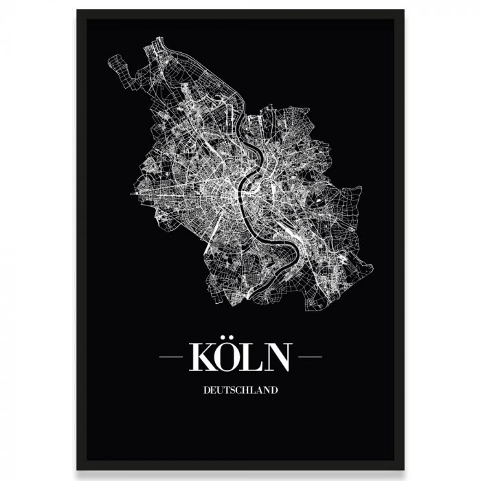 Poster Köln Stadtplan