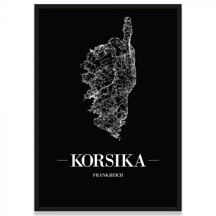 Poster Korsika Rahmen