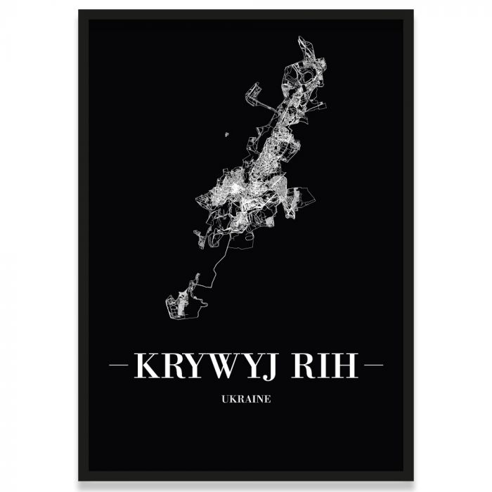 Krywyj Rih Poster Stadtplan