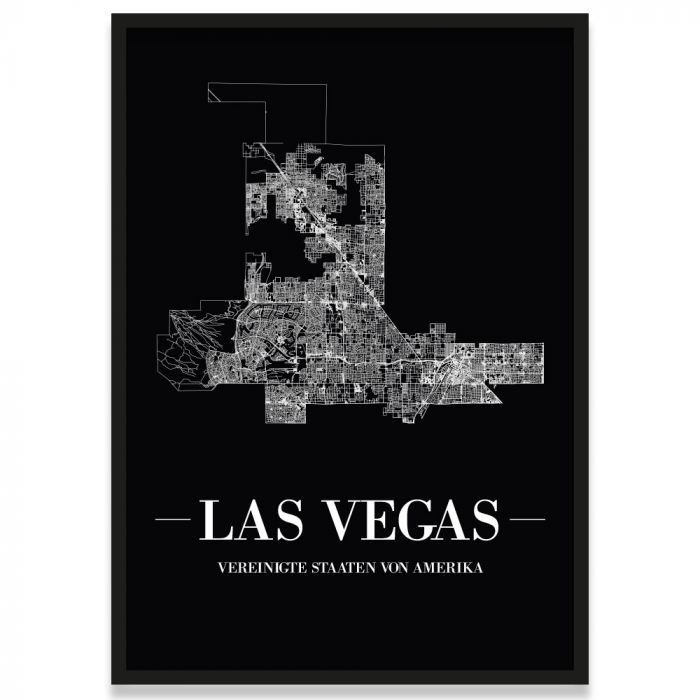 Poster Las Vegas Stadtplan