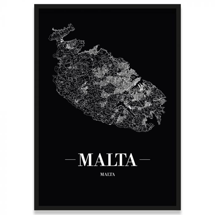 Malta Poster mit Rahmen